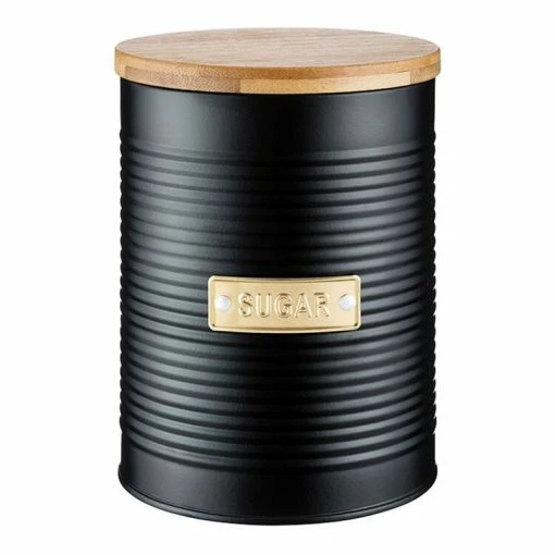 Typhoon Living Sugar Canister 1.4L Black Deals Cutlery Store